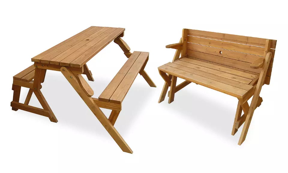 Convertible Picnic Table/Garden Bench - Primary Image