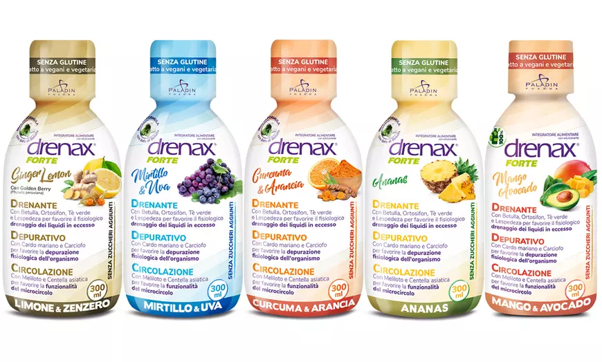 Image 1: 3, 4, 6 ou 9 flacons de compléments alimentaires "Drenax Forte" 300 ml