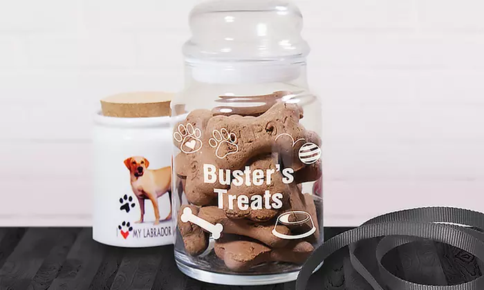 Personalized Glass Dog-Treat Jars (Up to 50% Off) - Primary Image