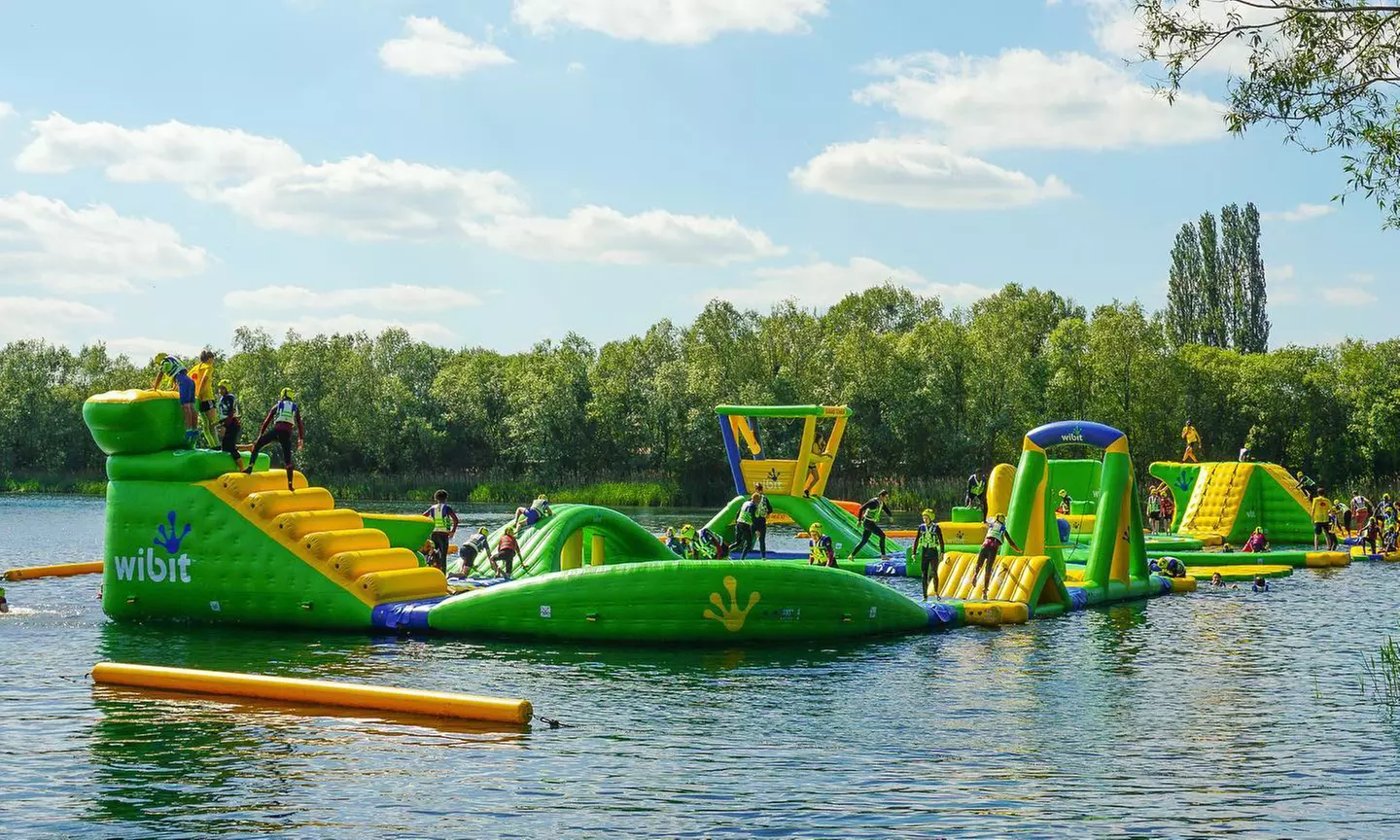Aqua Park Entry with Wetsuit Hire for Up to Four at Caversham Lakes (Up to 50% Off) - Primary Image