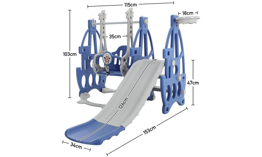 Image 6: Three in One Swing and Slide Set