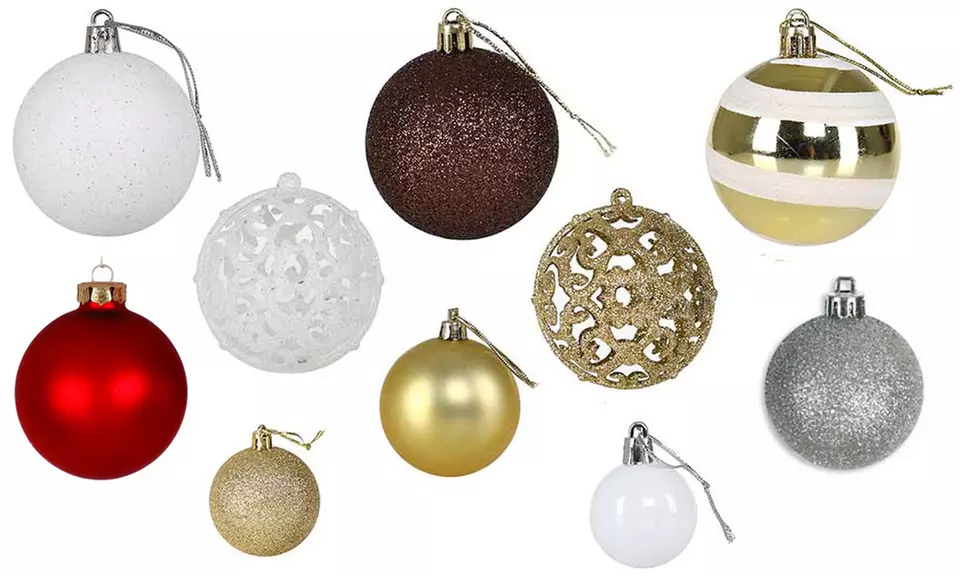 Set di 100 palline di Natale