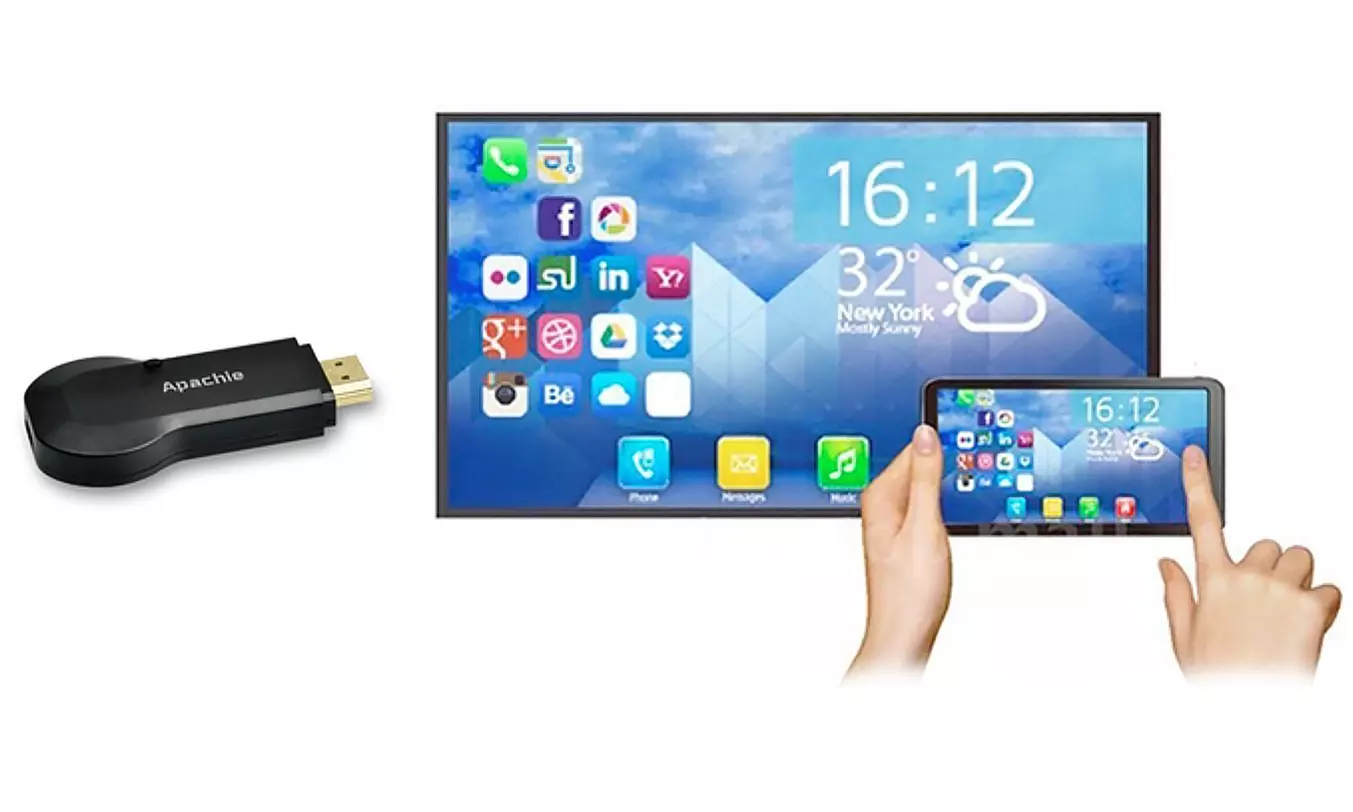 Apachie drahtloser Streaming-Media-Adapter zum Screen-Mirroring - Primary Image