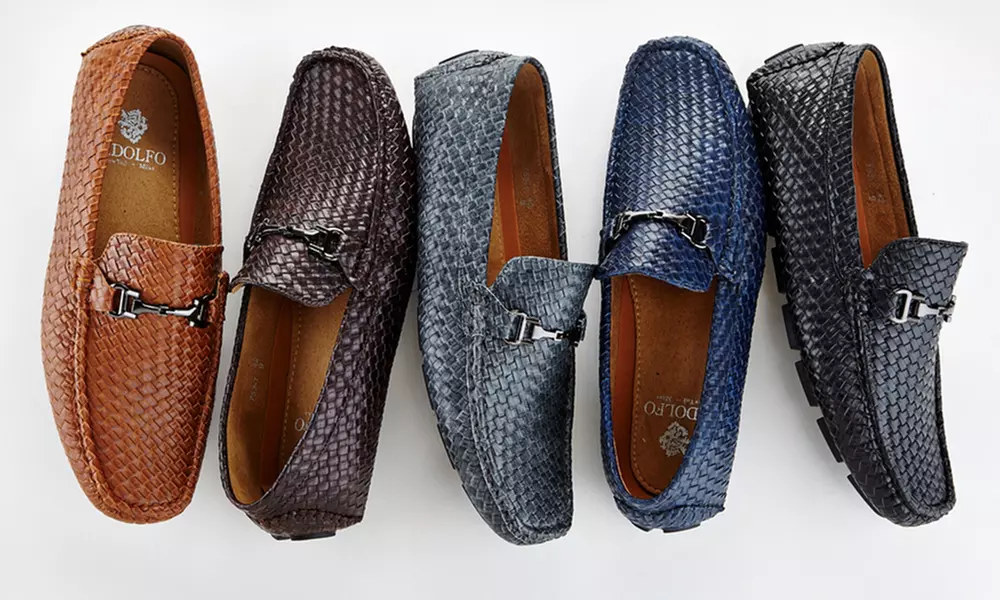 Adolfo Claude Men's Woven Driving Shoes - Primary Image