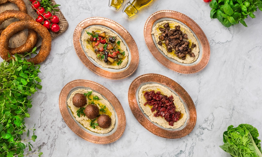 Image 1: Hummus-Gericht nach Wahl inkl. Dessert für 1 - 4 Personen