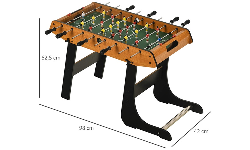 Image 10: HomCom Football Mini Indoor Gaming Table 