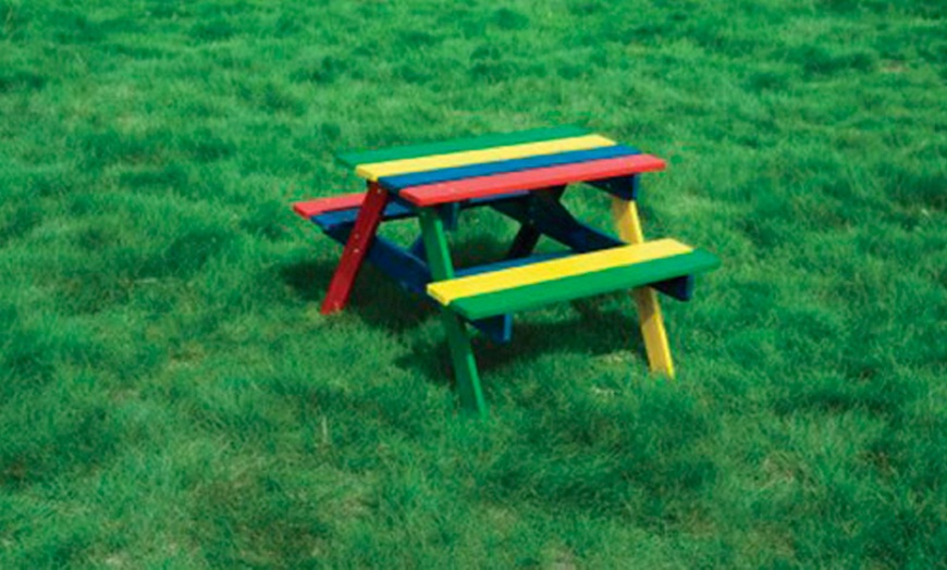 Image 5: Children's Picnic Table Set