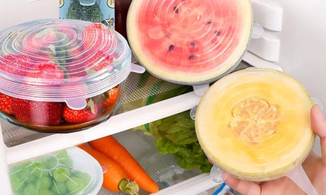 Fino a 4 set da 6 coperchi in silicone, estensibili e in varie dimensioni