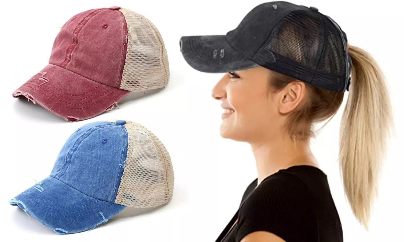 Fino a 3 cappellini da baseball disponibili in 3 colori - Primary Image