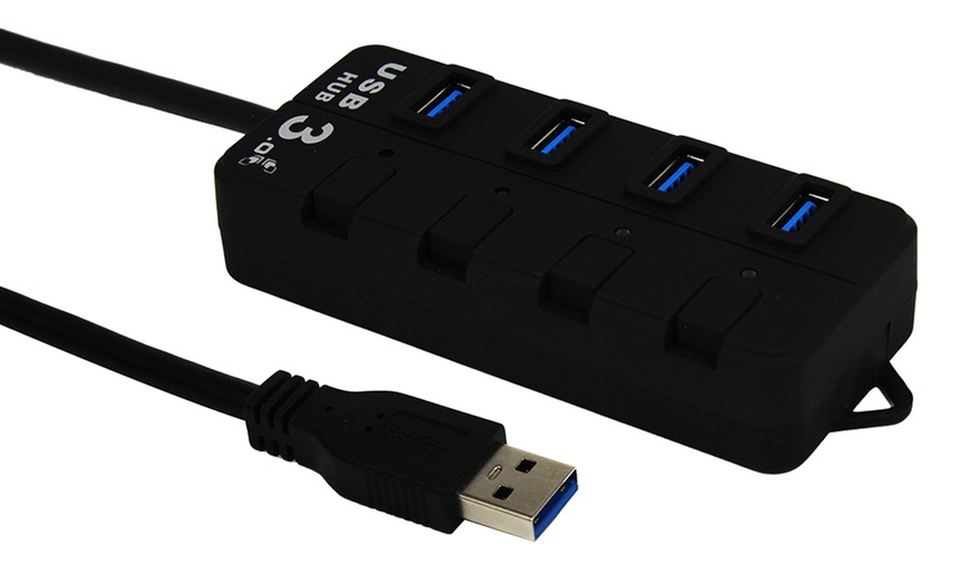 Image 2: Four-Port USB LED Hub