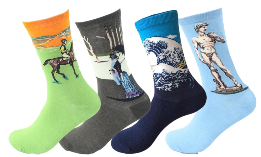 Image 4: Women's Classical Art Socks