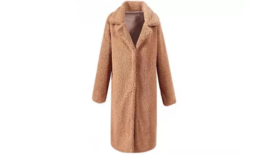 Image 7: Women's Teddy Fleece Coat