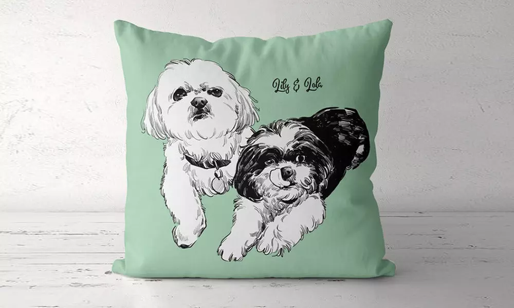 78% Off Personalized Pet Portrait Pillow from Justyling