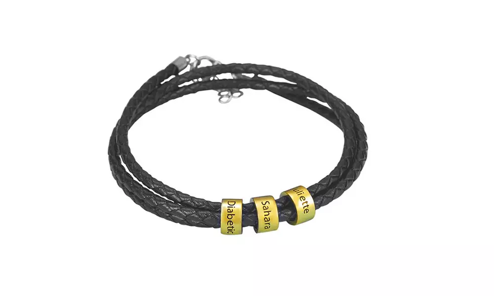 Lederarmband mit Namen