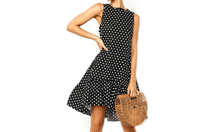 Image 6: Ruffle Polka Dot Dress