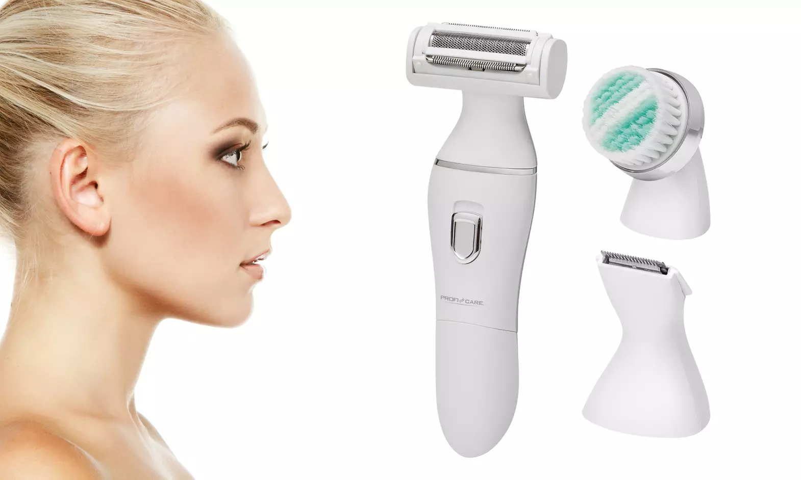 Maquinilla de afeitar, recortadora y cepillo de limpieza facial Proficare - Primary Image