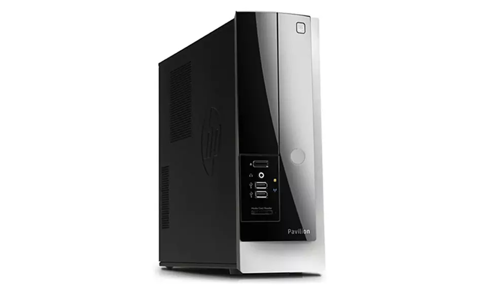 HP Pavilion Slimline Desktop PC with AMD Quad-Core Processor, 6GB RAM, and 1TB Hard Drive (Manufacturer Refurbished) - Primary Image