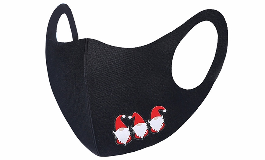 Image 3: Unisex Christmas-Themed Face Mask