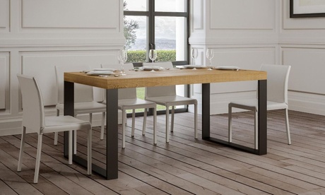 Tavolo da pranzo rettangolare Tecno Fix, disponibile in 3 dimensioni e vari colori