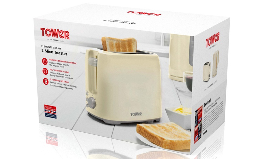 Image 16: Tower Toaster and Kettle Set