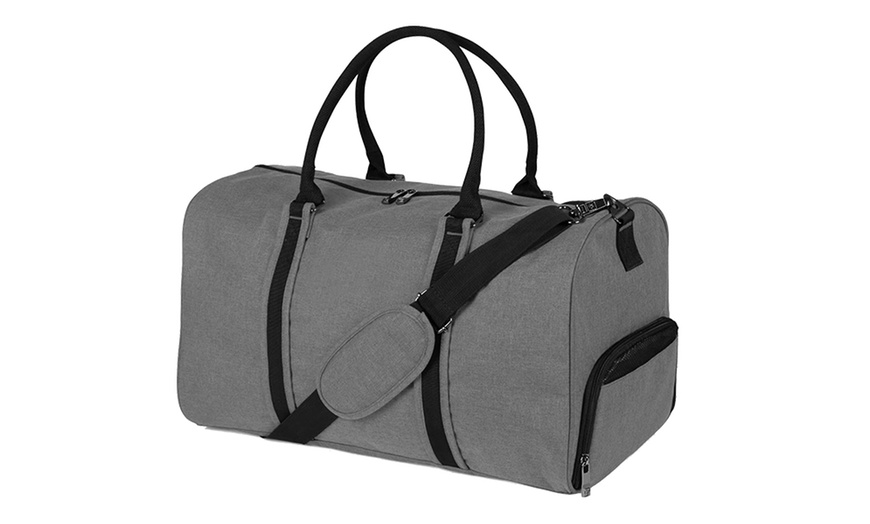 Image 3: Duffle Bag with Shoe Compartment