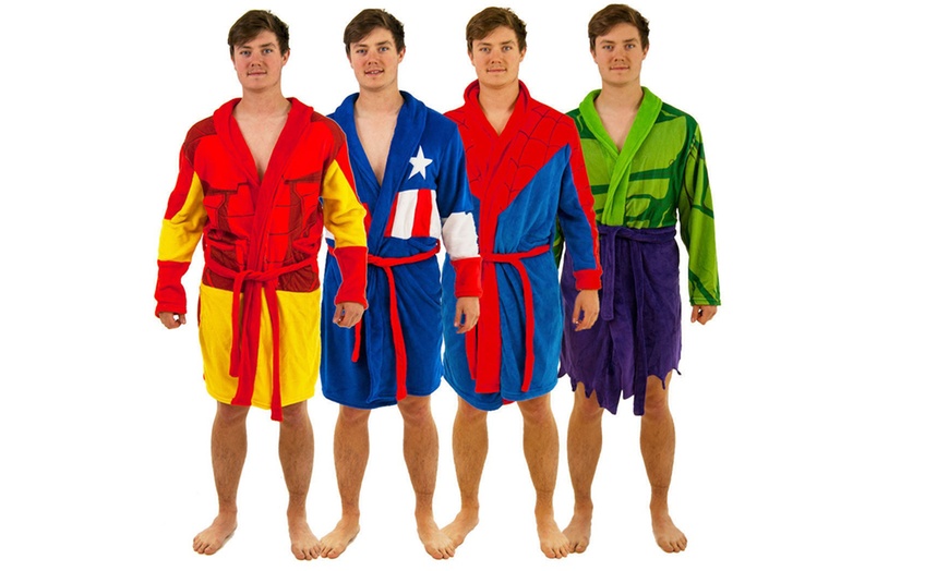 Image 1: Marvel Men's Superhero Robe