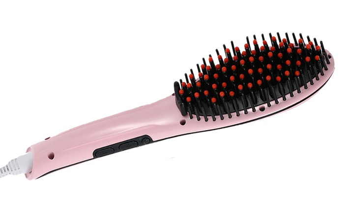 Insta Magic Hair Straightening Brush With LED Display | Groupon