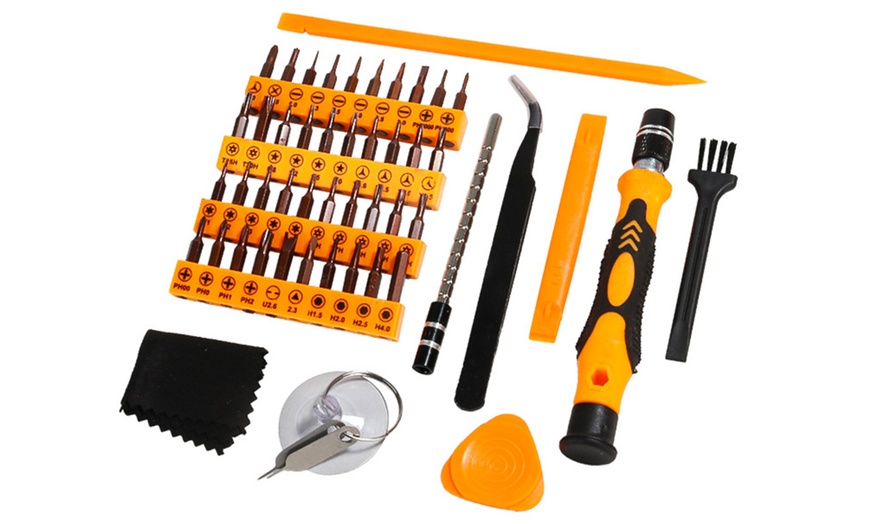 Image 3: 50 Piece Magnetic Precision Screwdriver Bit Set