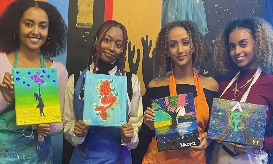 Bring Out Your Inner Artist: BYOB NEON Paint & Glow Events with Paint Amore at Oblivion Art House (Up to 54% Off) - Primary Image
