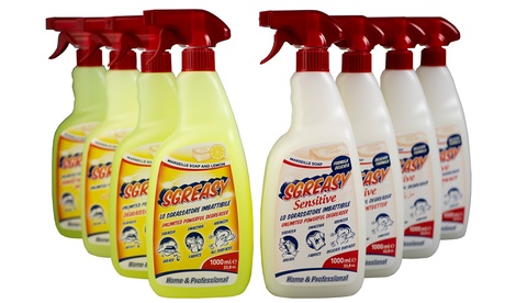 Fino a 10 sgrassatori spray Sgreasy Delicato o Classico da 1 L per superfici e tessuti