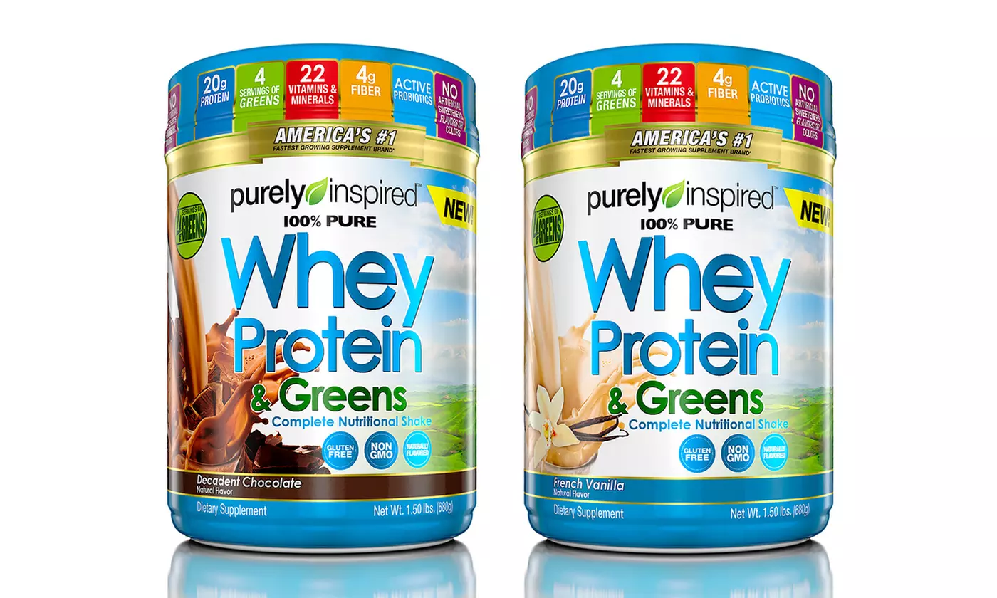 Purely Inspired 100% Pure Whey Protein & Greens Decadent; 1.5 Lb. - Primary Image