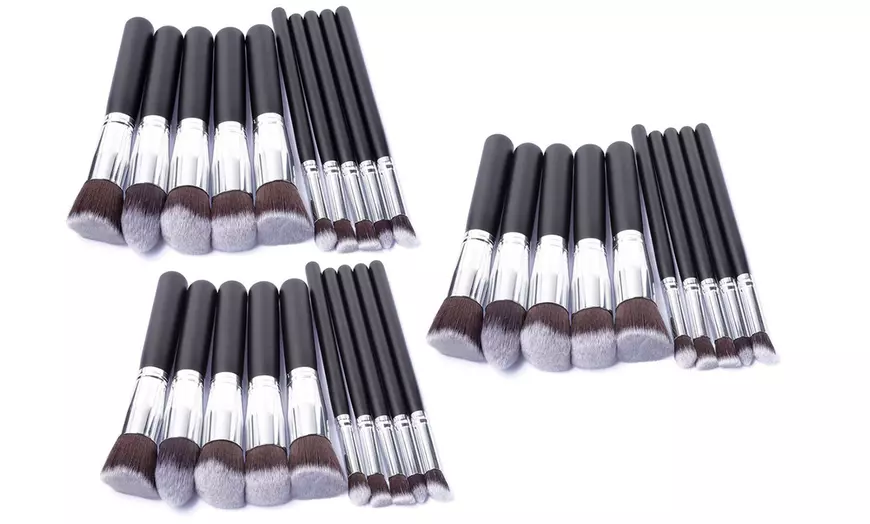 Image 6: Set de 10 pinceaux de maquillage