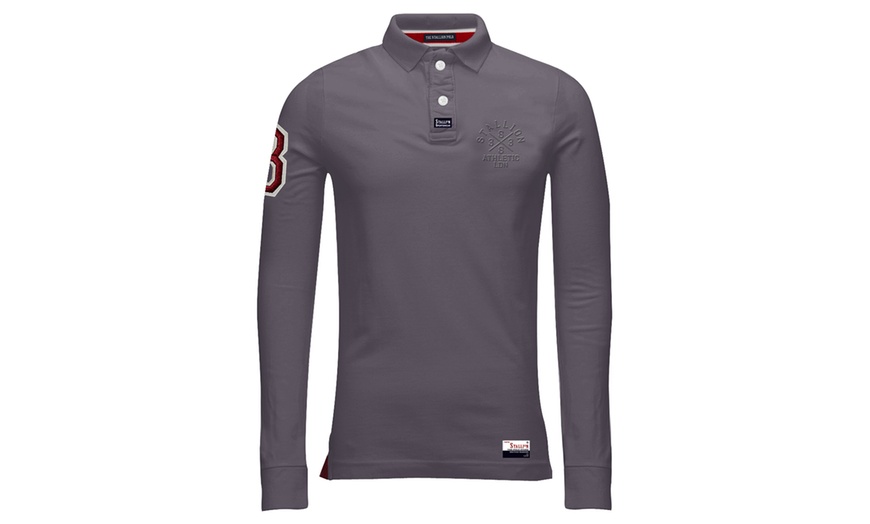 Image 9: Stallion Long Sleeve Polo Shirt