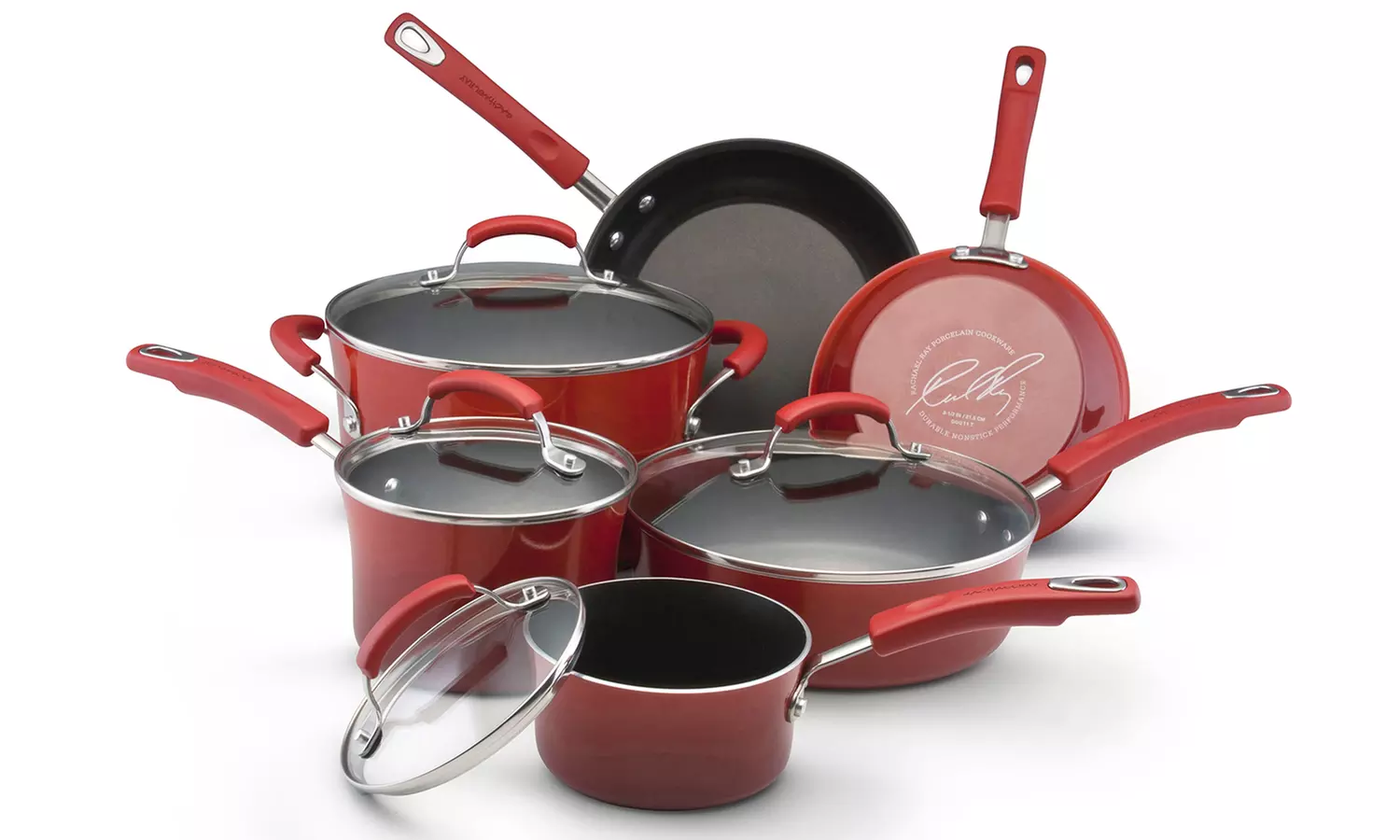 Rachael Ray Nonstick Enamel Cookware (10-Piece) - Primary Image