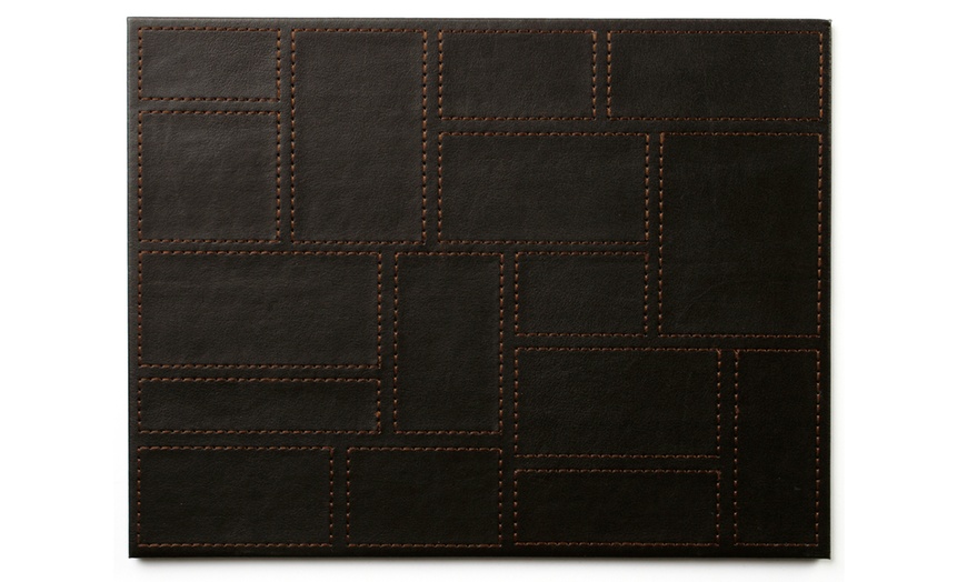 Image 3: Faux Leather Placemats or Coasters