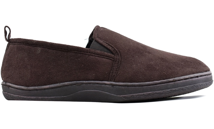 Image 12: Men's Fleece Lined Slippers