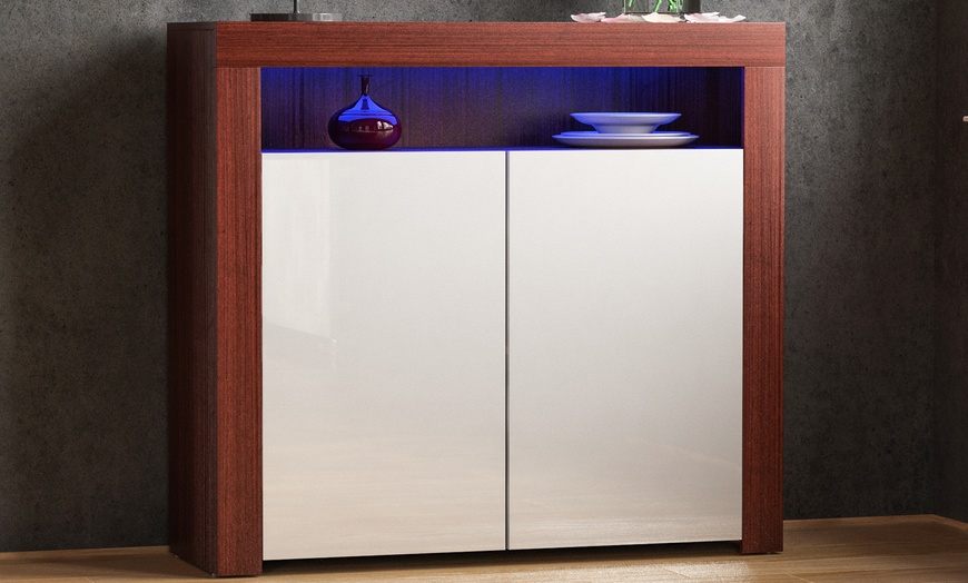 Image 20: Vida Designs Nova Two- or Three-Door LED Sideboard