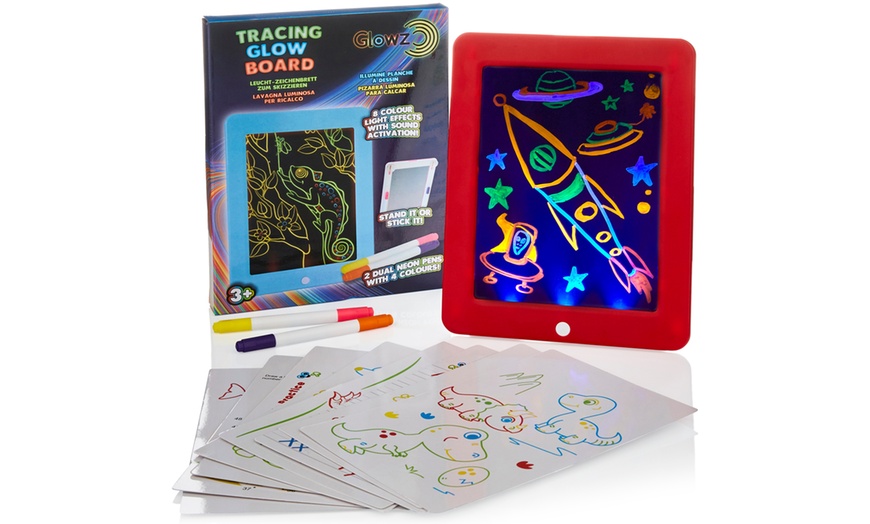 Image 2: Light Up Tracing Glow Board