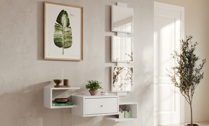 Image 7: Meuble d'entrée "Neo" avec tiroir et miroir