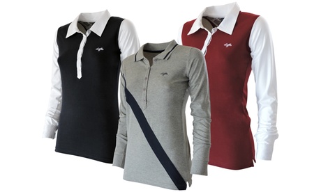 Polo Lotto a manica lunga da donna, disponibile in vari colori, modelli e taglie