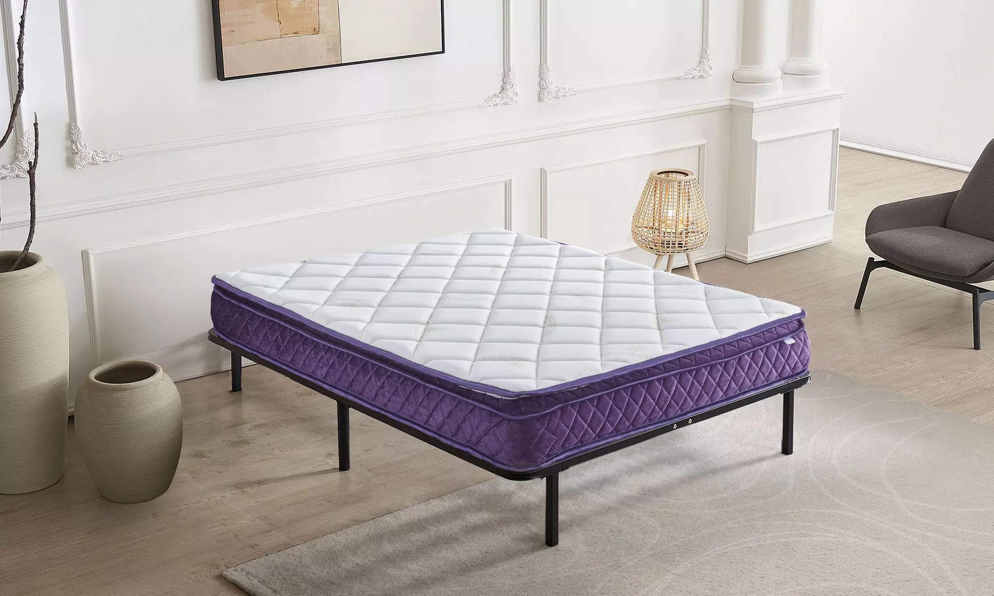 Sommier Orthoflex orthopédique, renfort lombaire, Sampur