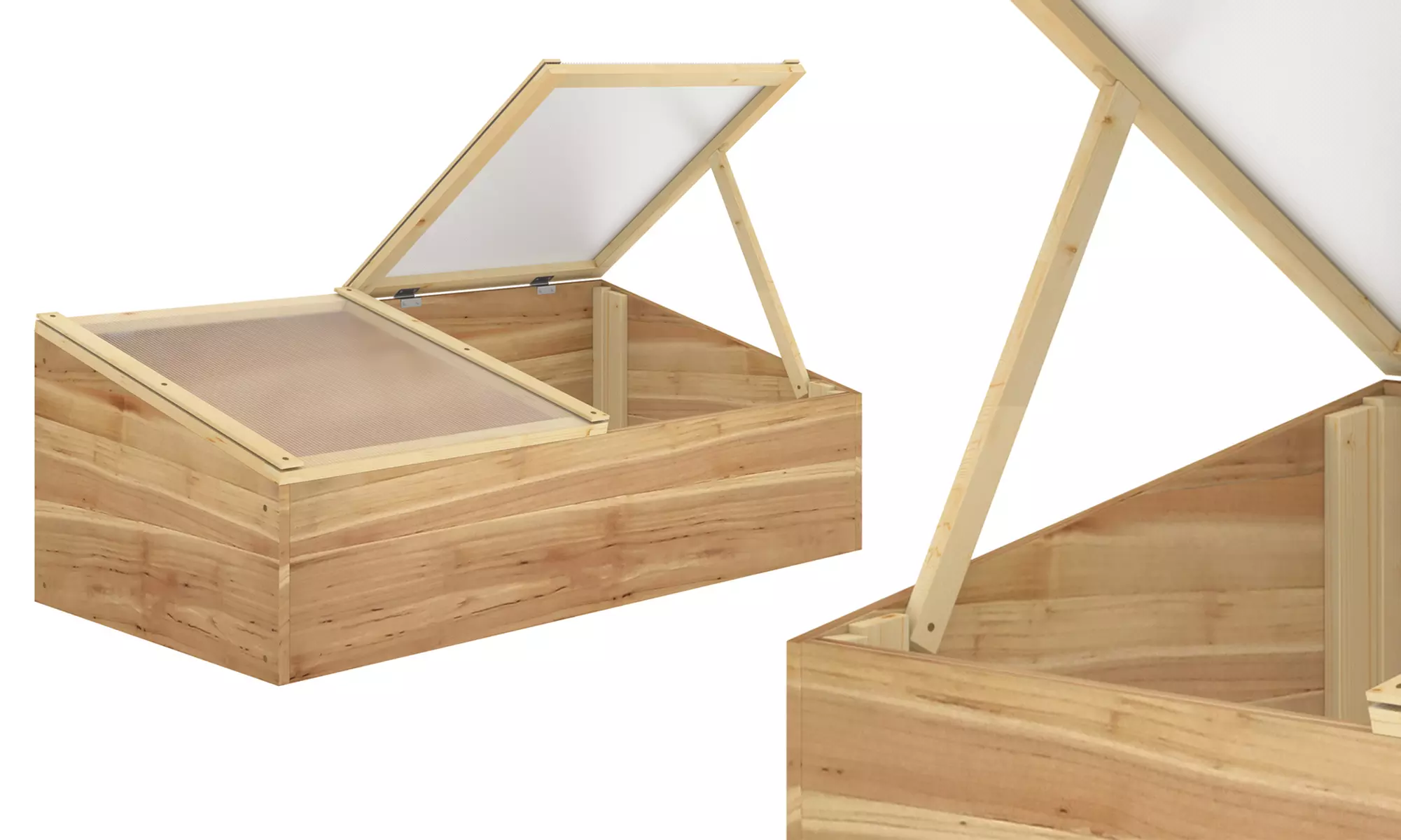 Outsunny Wooden Cold Frame Greenhouse - Primary Image