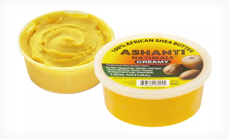 $10.99 for Two 8-oz. Containers of Ashanti Naturals Creamy Yellow African Shea Butter ($22 List Price) - Primary Image