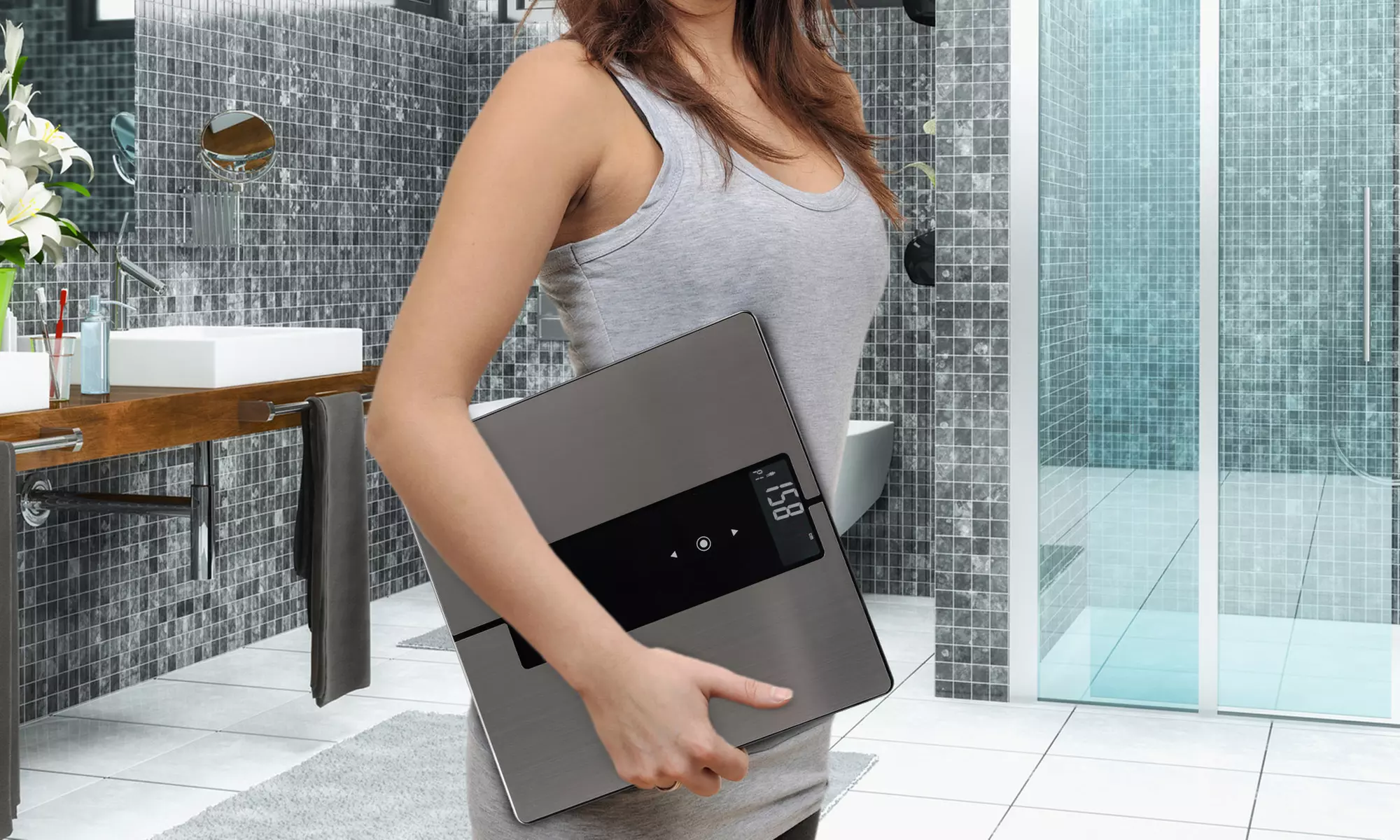 Pèse-personne 9 en 1 ProfiCare avec fonction Bluetooth pour différentes analyses - Second Medium