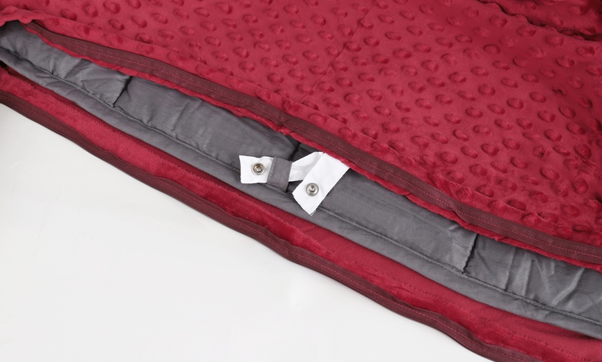 Natural Cotton Relief Weighted Blanket with Washable Cover | Groupon