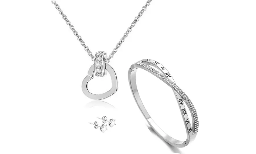 Image 2: Parure ornée de cristaux Swarovski®
