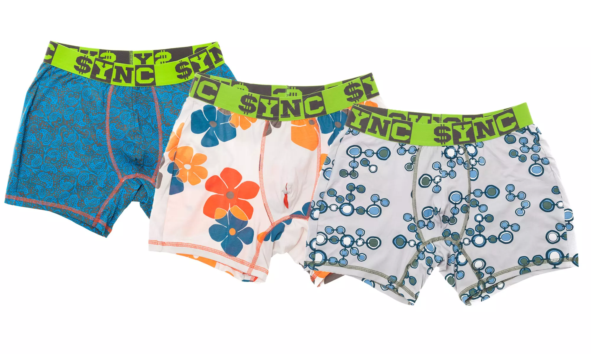 SYNC Men's Boxer Briefs (3-Pack) - Second Medium