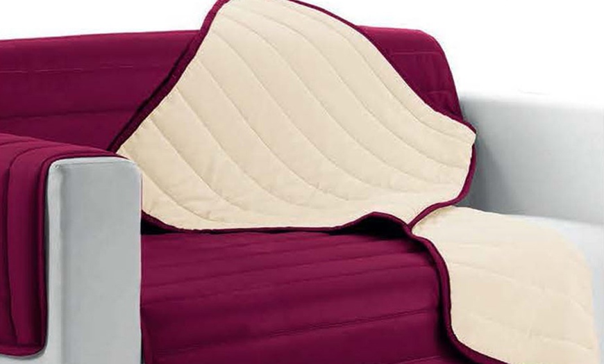 Image 20: Quilted Sofa Cover