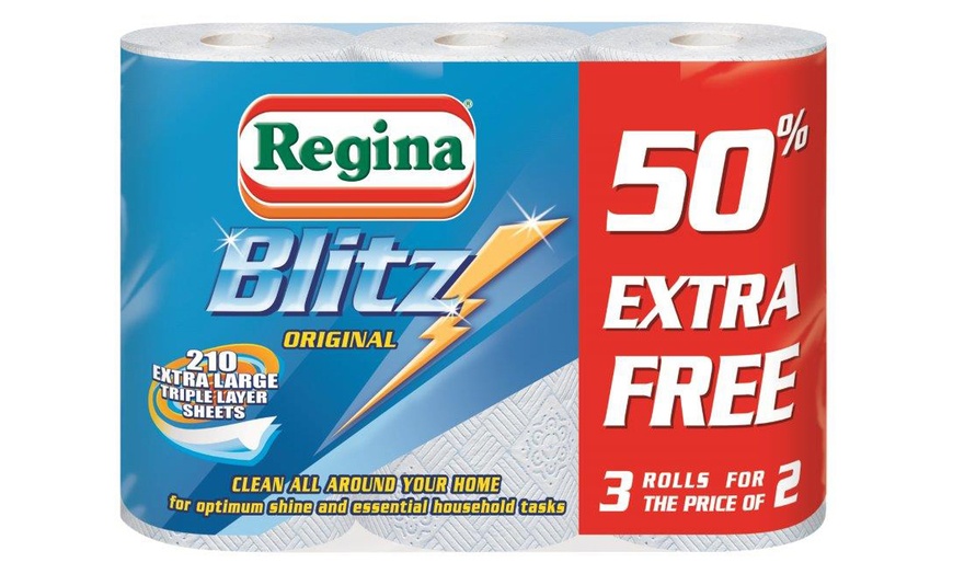 Up To 24 Rolls Of Extra Large Regina Blitz Kitchen Towels Groupon   C870x524 