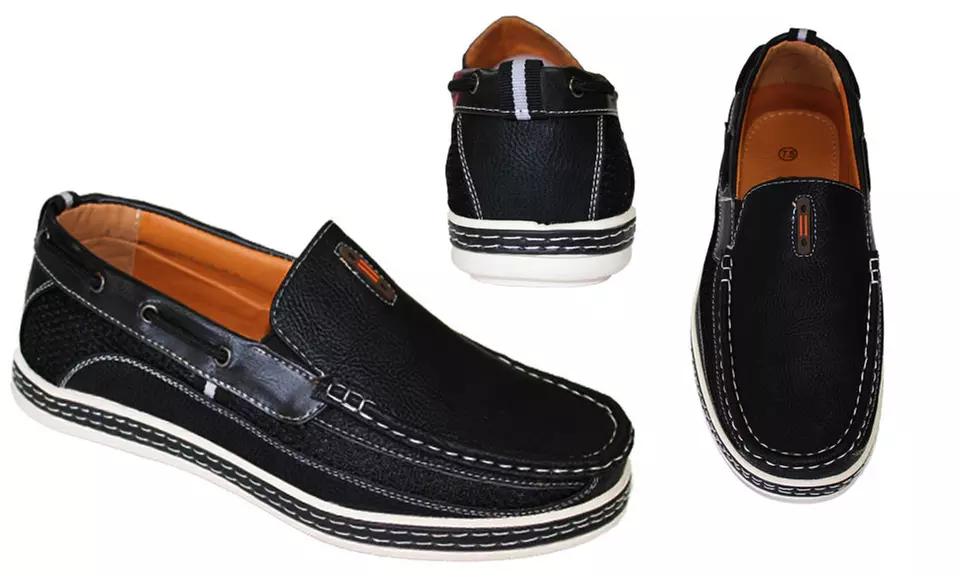 Frenchic Collections Men's Two-Tone Slip On Loafers - Second Medium